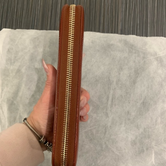 YSL brown/ orange long wallet - Picture 4 of 9